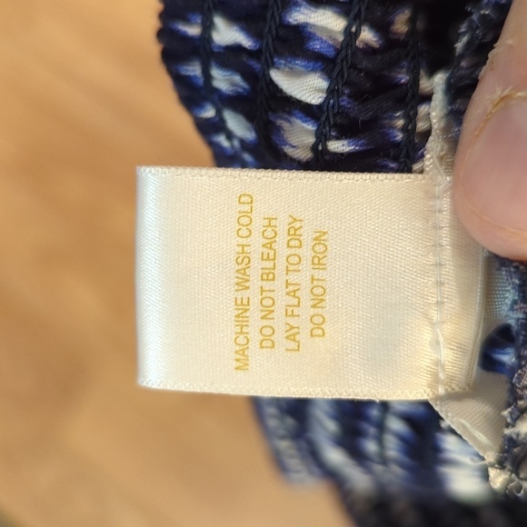 3 for $20 Bundle Sale! Matty M Blue + White Ikat Lounge Pants XS New with Tags - Picture 7 of 7